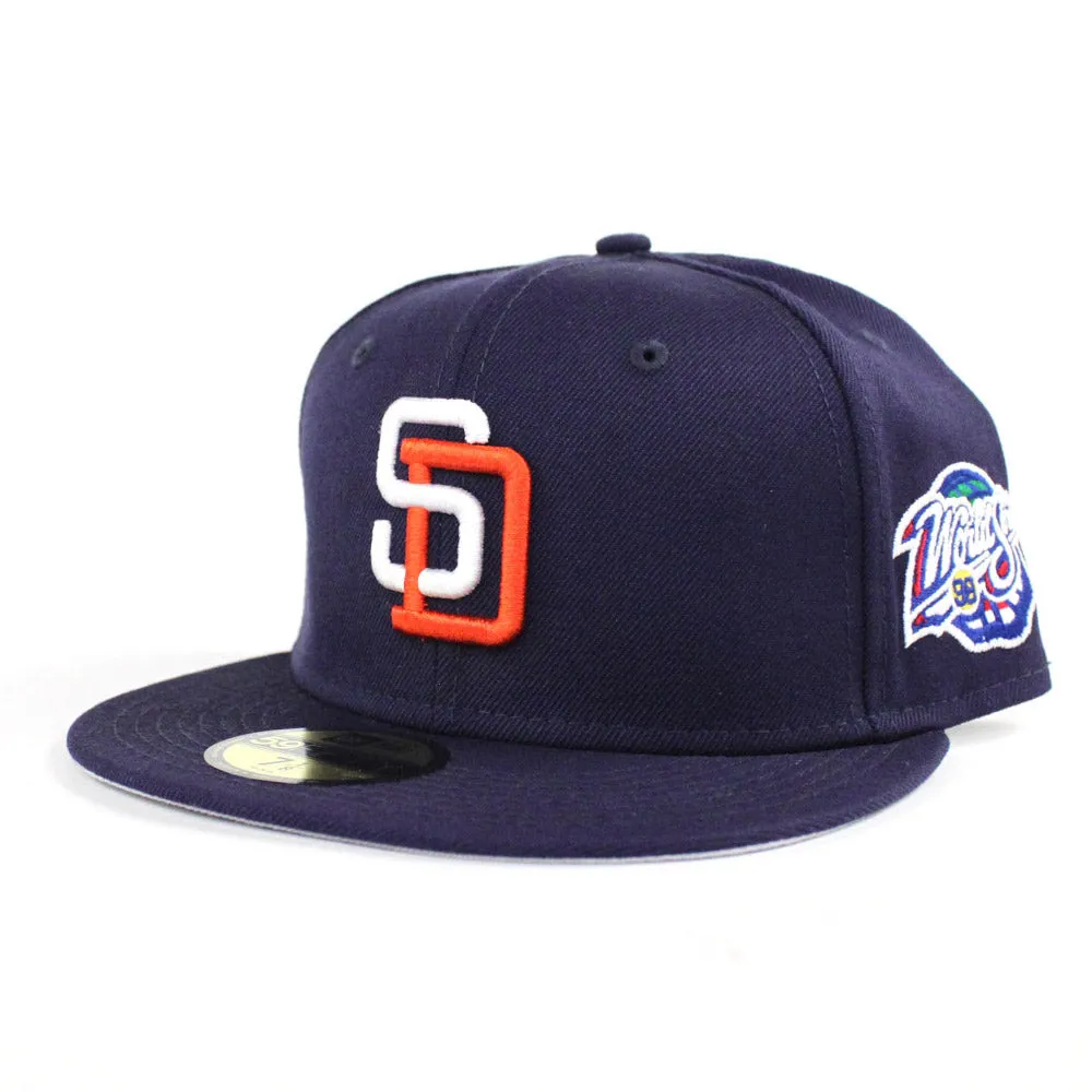 San Diego Padres 1998 World Series 59Fifty New Era Fitted Hats (Navy Gray Under Brim)-7