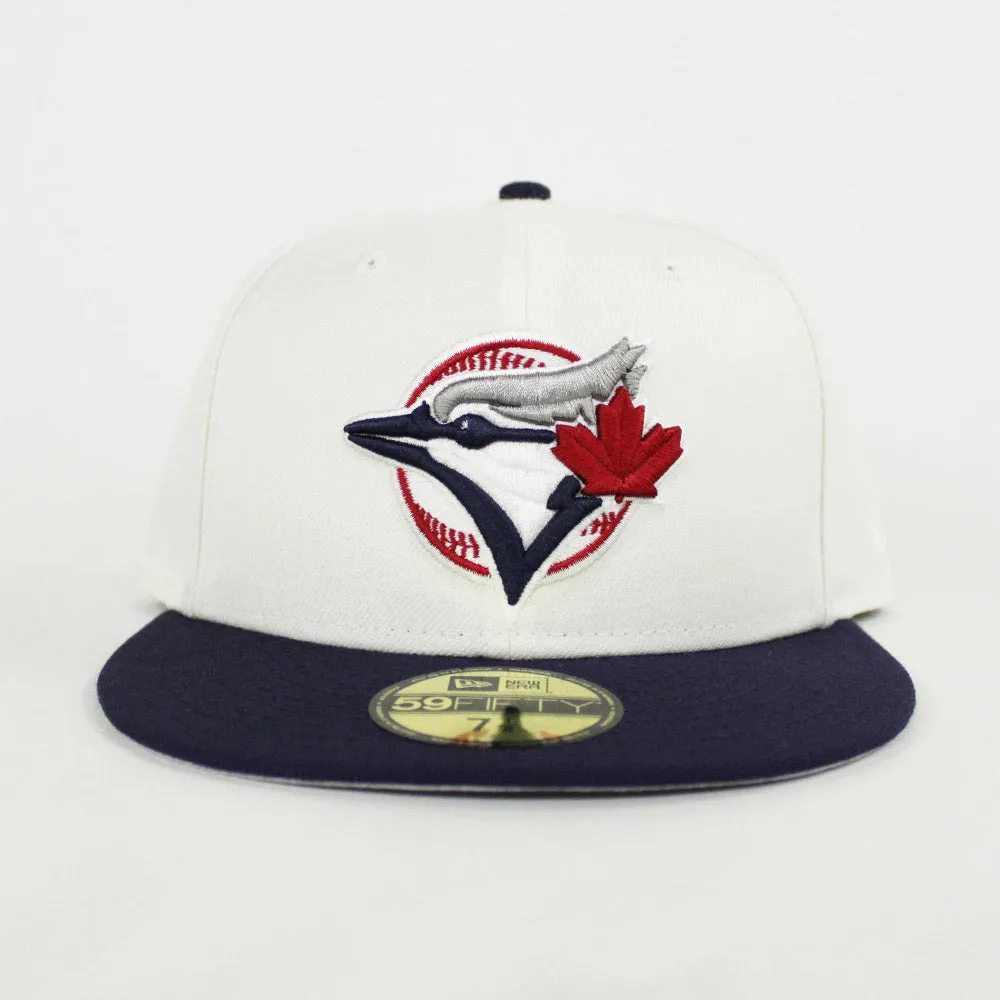 Toronto Blue Jays New Era 59Fifty Fitted Hat (Air Jordan 12 Collegiate Navy Gray Under Brim)